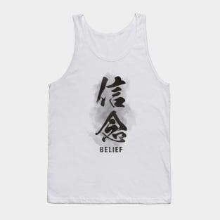 Belief "Shinnen" Calligraphy Kanji Tank Top